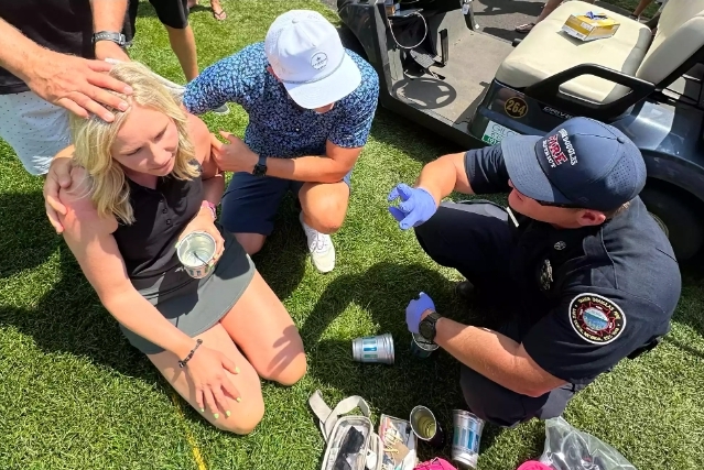 Travis Kelce's Golf Ball Struck the Back of This Fan's Head — Here's What She Remembers (Exclusive)