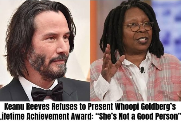 Breaking news: Keanu Reeves Refuses to Present Whoopi Goldberg’s Lifetime Achievement Award: “She’s Not a Good Person” more details here….